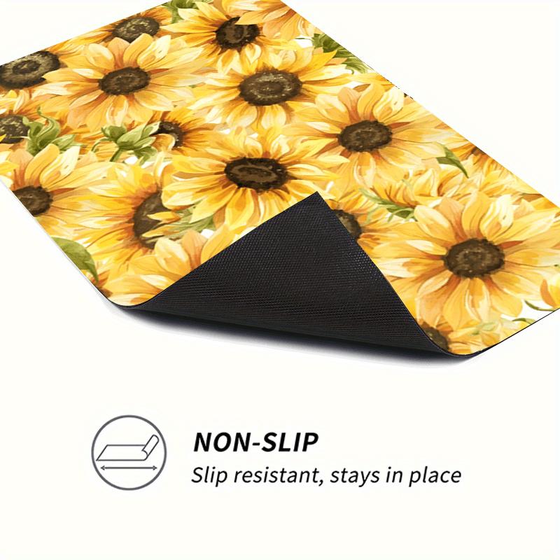 1Pcs Rubber Drying Mat With Colorful  Print For Coffee Shop Restaurant Kitchen Carpet Tableware Durable Diatom Mud Table Mat Pet Mat Coffeeware