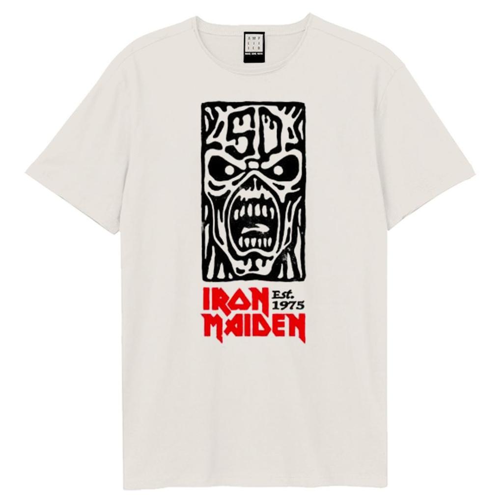 Amplified Unisex Adult 50th Totem Pole Iron Maiden T-Shirt