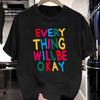 Start The Day With A Smile Print Cotton TShirts Unisexs Summer ONeck Short Sleeve T Shirt Oversized Soft Tops Basic Male Clothes