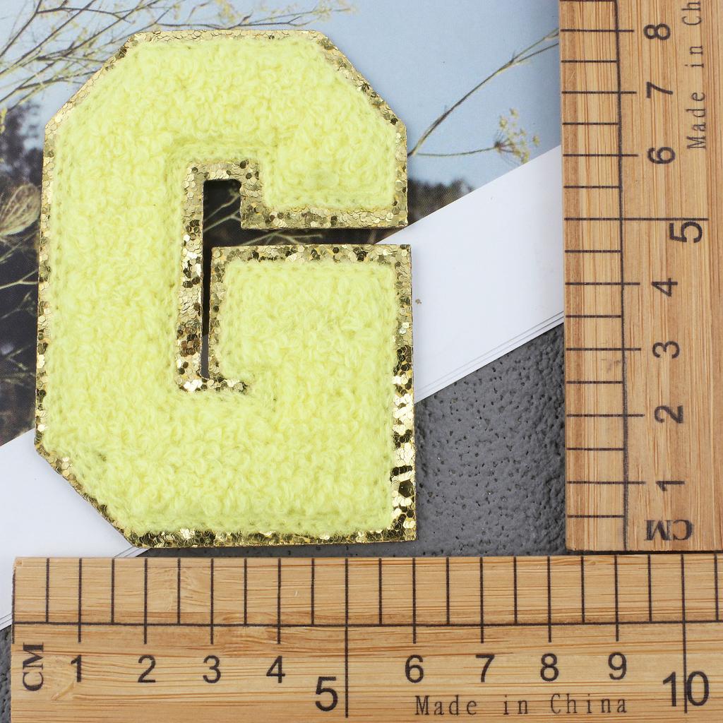 Mixed Color English Alphabet Embroidery Cloth Sticker Digital Towel Embroidery Computer Embroidery Stamp Clothes Smiley Face Patch Sticker