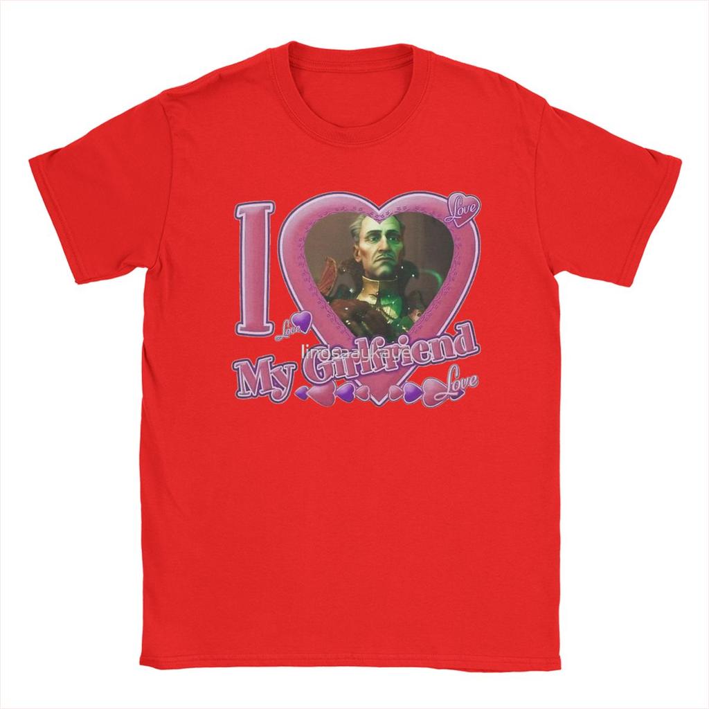 Emmrich Volkarin I Love My Girlfriend T-Shirts for Men Crew Neck Cotton T Shirt Dragons Ages Short Sleeve Tee Shirt Clothing