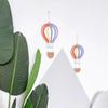 INS Macrame Rainbow Hot Air Balloon Hanging Decoration Rainbow Balloon Wall Decor for Kids Room Scandinavian Room Decor