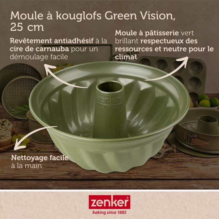 Moule À Kouglof 25 Cm Zenker Green Vision