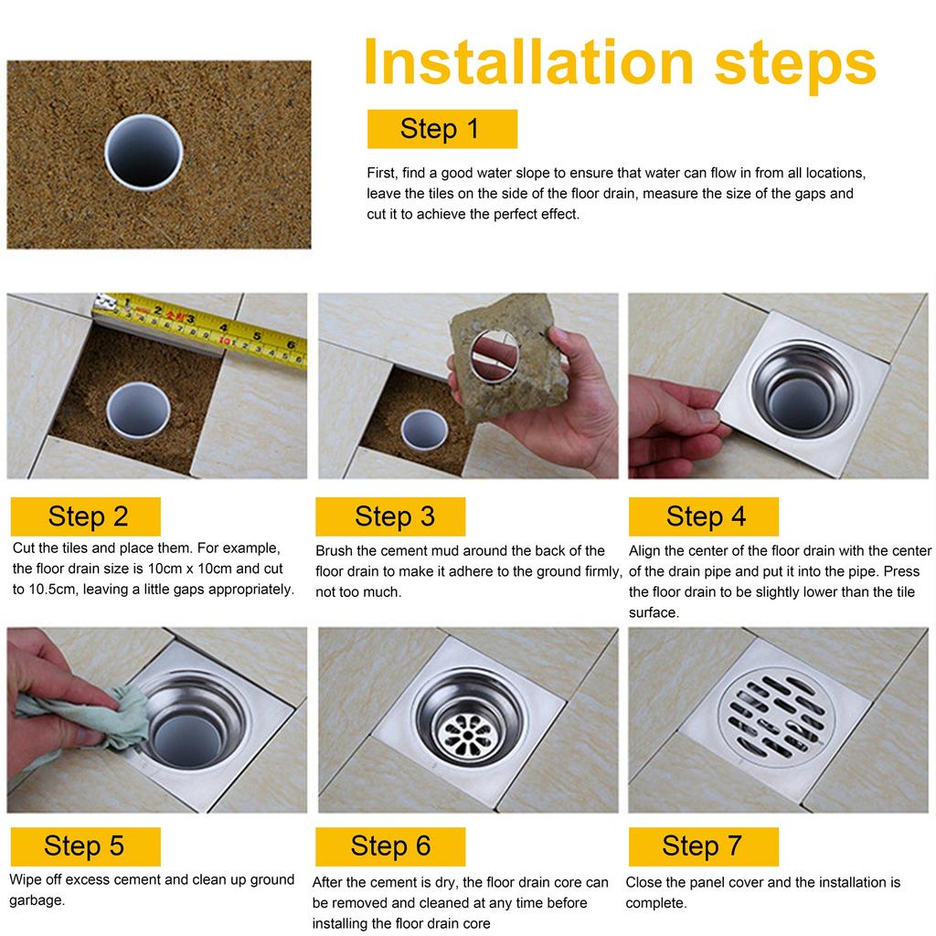 Bathroom Drain Floor Drain Set European Antique Copper Shower Drain Bathroom Toilet Accessory Drainage System