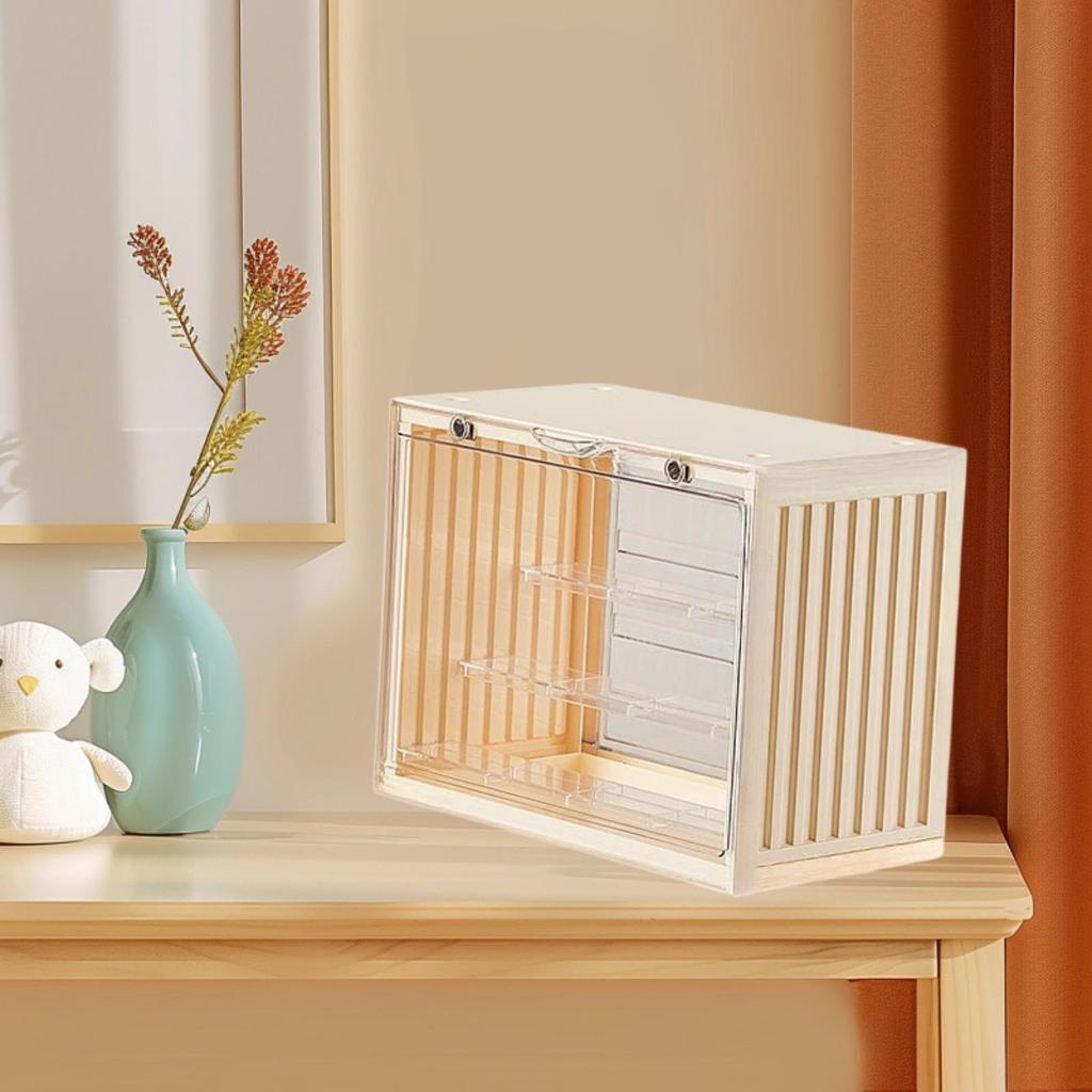 Miniature Display Case Collectibles Display Box Stackable Multipurpose Action Figure Display Case for Office Living Room Home