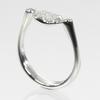 TIFFANY&Co. Bean Ring Pt950Platinum/Pave diamond #5.6(US Size) 5.5g Women Used