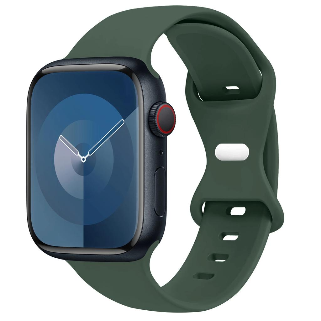 Silicone Strap For Apple Watch Band 44mm 45mm 41mm 40mm 49mm 42mm 38mm 46MM Sport Bracelet iWatch Series Ultra 2 SE 10 9 8 7 6 5