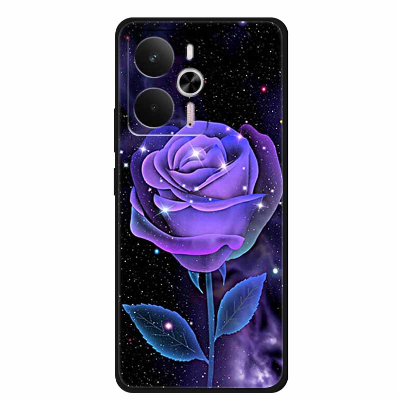 For Realme 14 5G Case Realme14 Coque 6.67" Black Silicone Soft TPU Phone Case For Realme 14 2025 Back Cover Case Shell Funda Cat