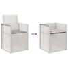 Garden Dining Chairs 2 Pcs White and Light Gray PP