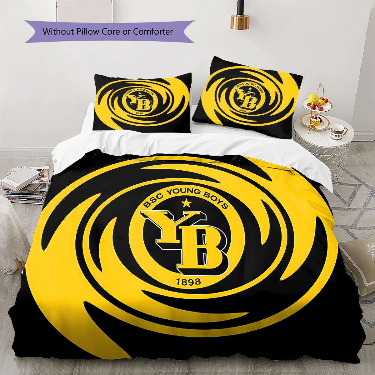 

BVB Pattern Bedding,Quilt Set Quilt Cover Pillowcase Home Birthday Gift (1 * duvet cover + 2 * pillowcase, without core) 250x220cm