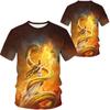 Streetwear 3D Series Men's Tees Casual Outfit Men T Shirt Summer Short Sleeve Animal Printed Tee Shirts