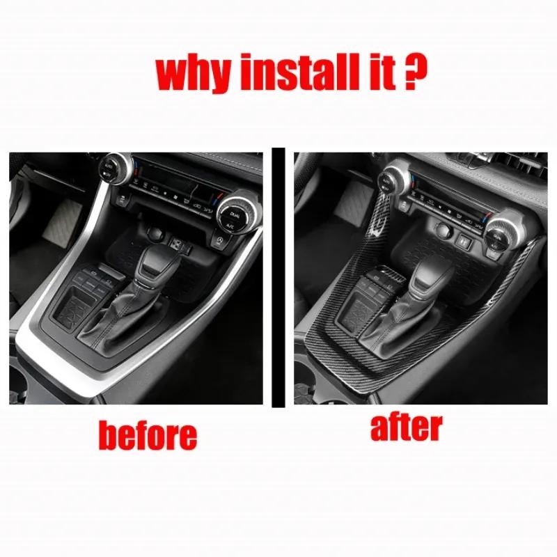 RHD LHD For Toyota RAV4 RAV 4 XA50      Hybrid Center Console Gear Shift Panel Cover Interior Accessories