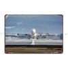 Airplane Taking Off Metal Plaque Poster Living Room Garage Character Vintage Living Room Tin Sign Poster