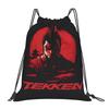 Custom T-Tekkenes Drawstring Bag Women Men Lightweight Beat 'em Up Sports Gym Storage Backpack