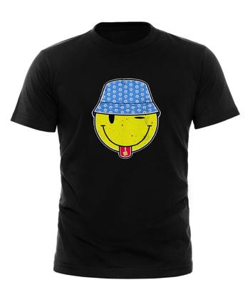 Eimerkopf LSD Tanzmusik Rave DJ Herren Acid House T-Shirt Schwarz Weiß T-Shirt