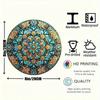 1PC 3D Mandala Flower Metal Wall Art Decor Gold Green Black