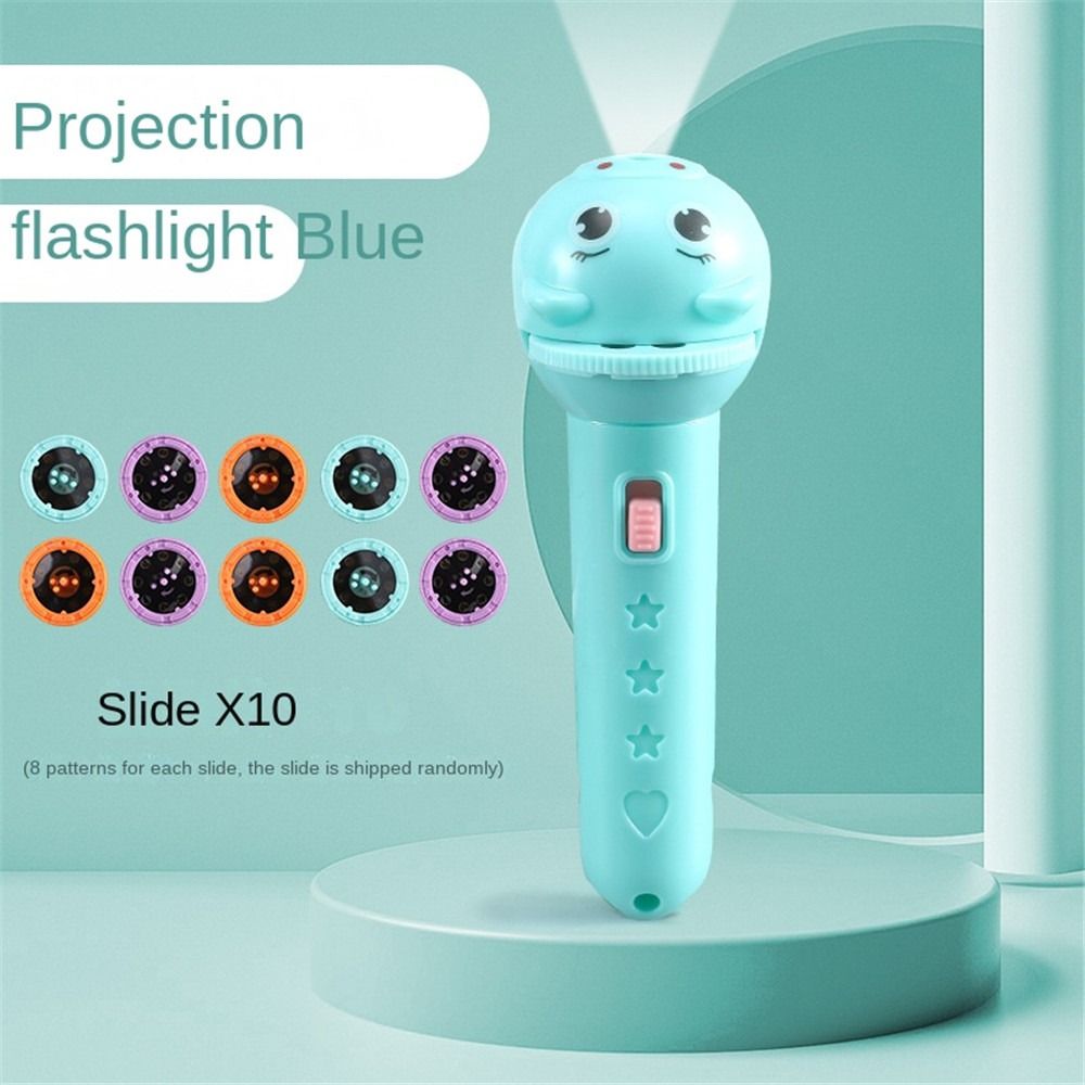 

Hot Cartoon Slide Projector Sleeping Story Book Kids Projector Flashlight Early Education Toy Torch Lamp Toy