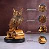 22.35 Cm Owl of Wisdom Figurine Symbol of Knowledge, Insight, Protection Perfect Gift for Students, Scholars, Home Décor for Living Room, Office