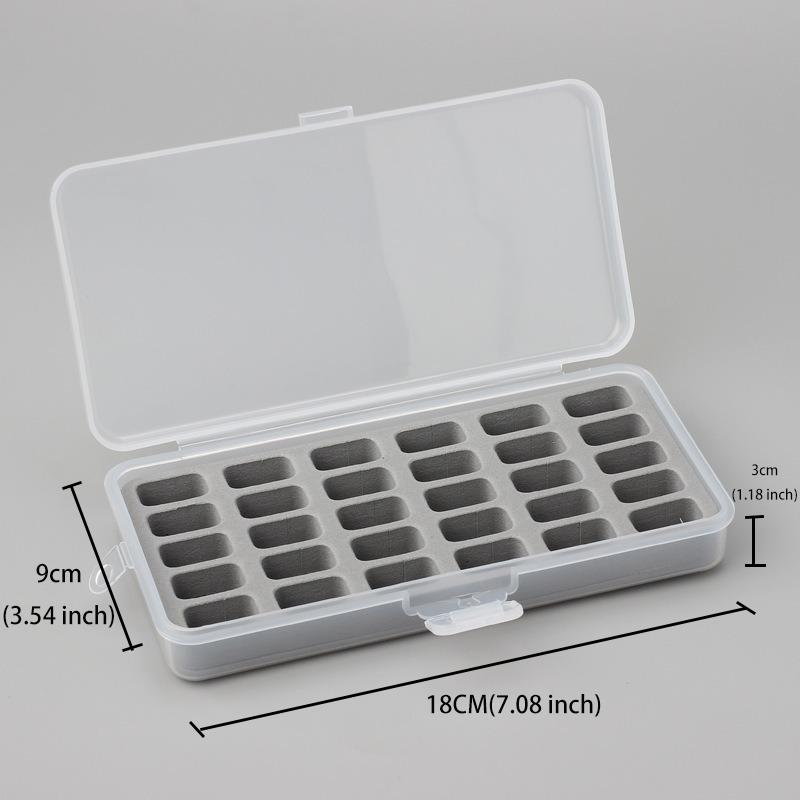 Organizator multifuncțional cu 30 de compartimente 1 bucată Organizator portabil pentru bobine cu burete