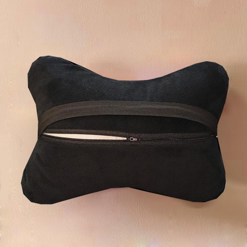 Cute Cartoon Hearts Car Interior Accessories Soft Plush Car Neck Pillow Bone-Shaped Vehicle Headrest Seat Cushion for Women