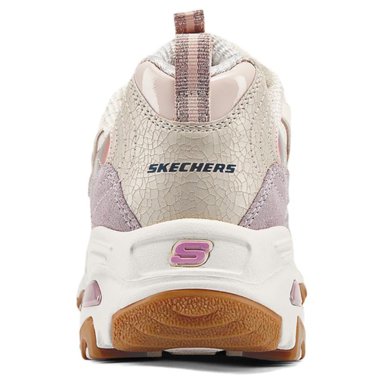 Skechers DLites 1.0 Comfortable Versatile Durable Low-Top Dad Shoes Women Sneakers Beige 150556-LTPK