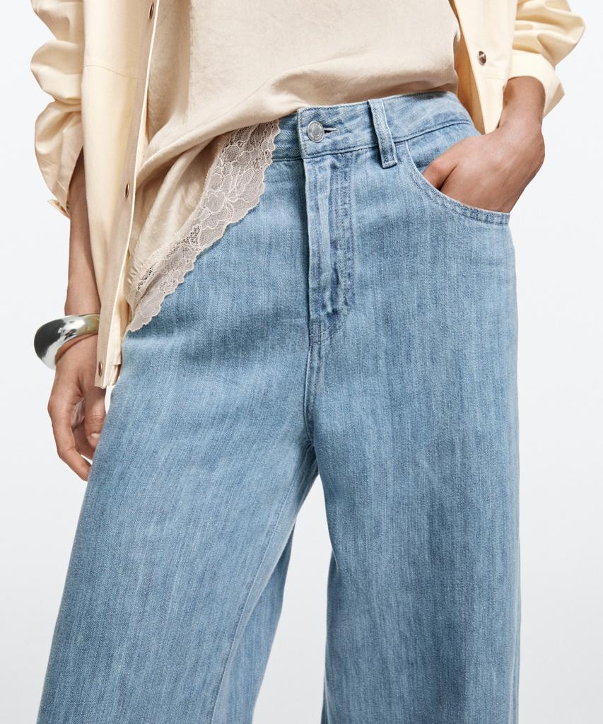 Masimodutti 100% Linen High-Rise Barrel Fit Jeans