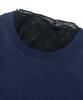 CARGOBROS FOR WOMAN Star See-Through Long Sleeve Layered Short Sleeve Tee Set (Black/Navy)