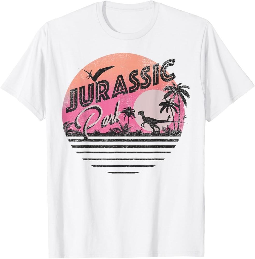 Jurassic Park Retro 90's Dinosaur Scene T-Shirt