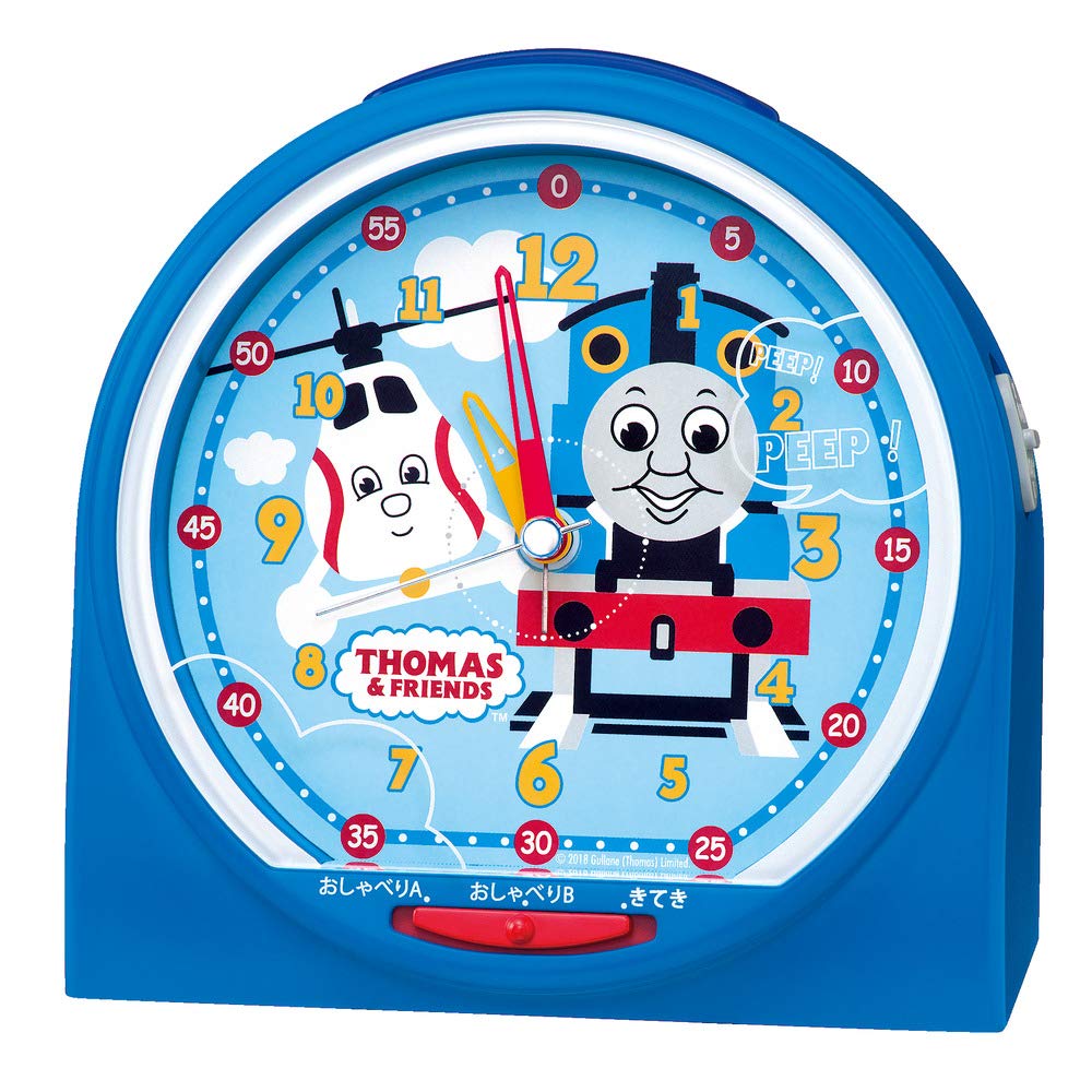 Seiko Clock Thomas the Tank Engine Table x x Educational CQ158L, Blue, Clock, Dimensions 12.9 13.6 8.4 cm, Analog, Switchable,