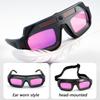 Comfortable Welding Safety Glasses with Solar Charging Automatic Darkening Soft Ear Pad Adjustable for Long Wear In Welding Tasks