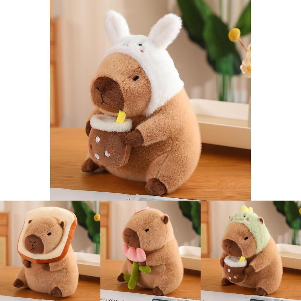 Adorable Toast Capybara Plush Toy Cuddly Stuffed Animal Doll For Girls Perfect For Sleeping 30cm