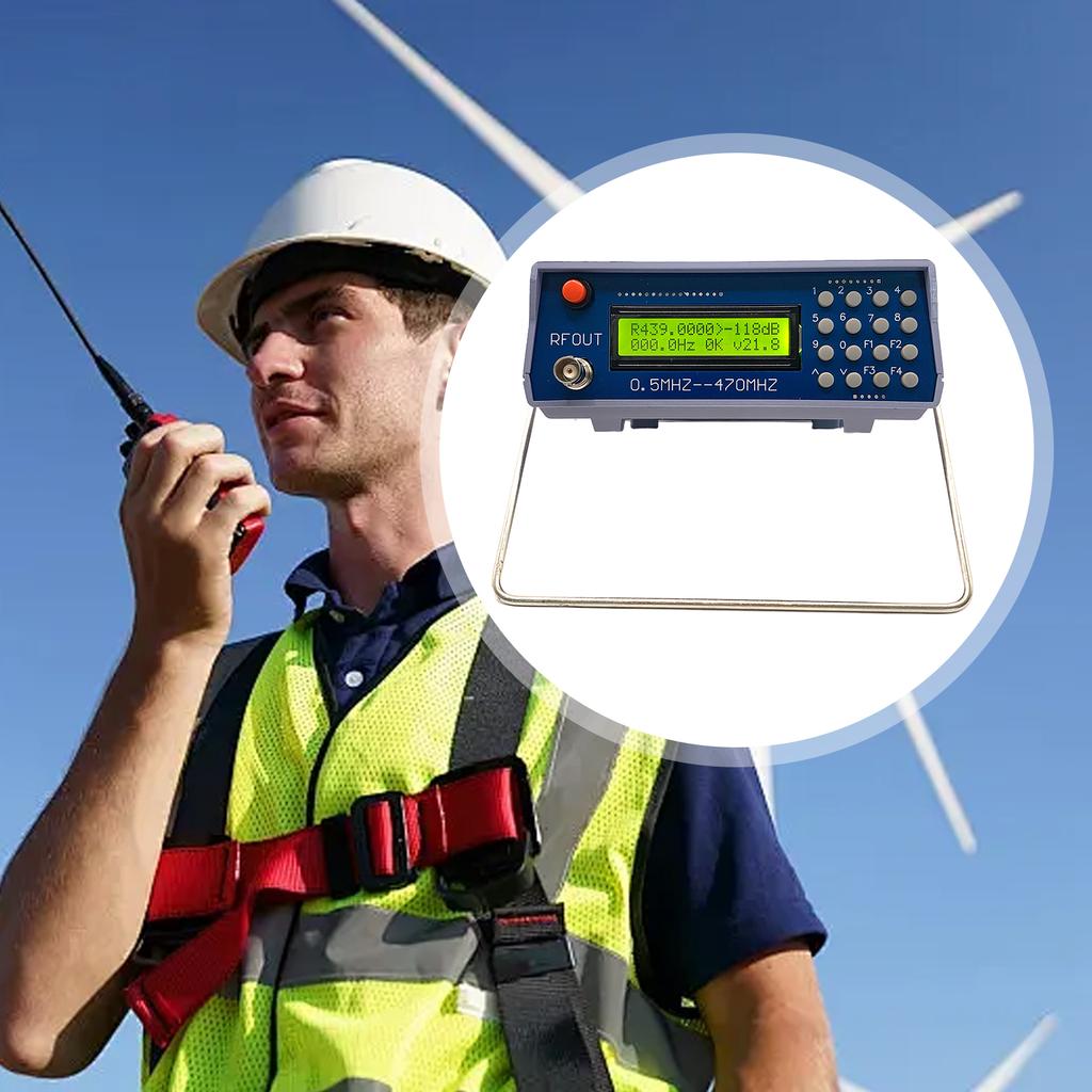 0.5M‑470MHz RF Signal Generator with CTCSS Function FM Radio Interphone Signal Generator Frequency Source Conditioning Radio