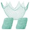 Cotton Rope Sea Themed Fishnet Decor 1x2M Fish Net Party Decoration  For Photo Display
