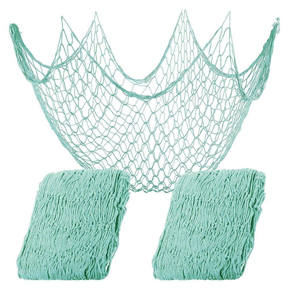 Cotton Rope Sea Themed Fishnet Decor 1x2M Fish Net Party Decoration For Photo Display