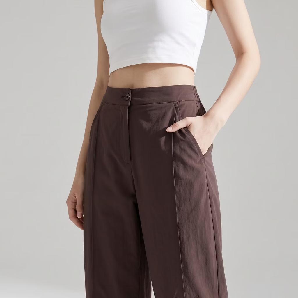 Puma Essentials Relaxed Fit Curved Pants Sports Long Pants Women bottoms 63972313