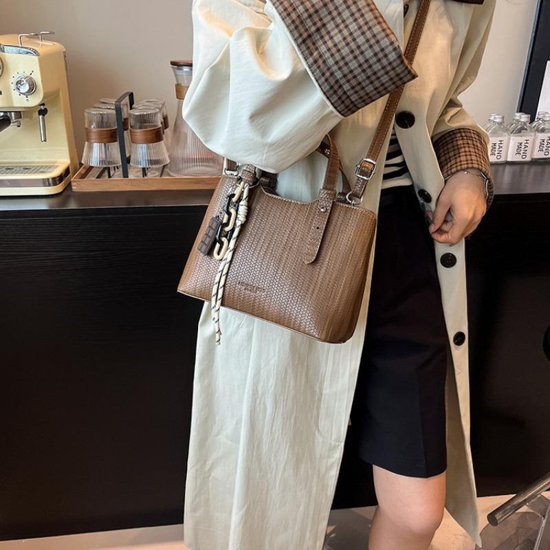 Tasche Damen Herbst und Winter neu vielseitige Schulter Umhängetasche lässig hochwertig tragbare Bucket Bag