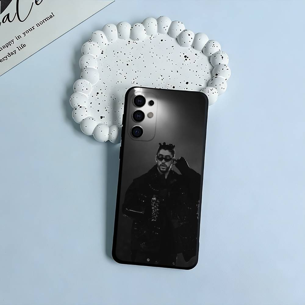 B-B-Bad -Bunny Phone Case For Samsung S25,S24,S21,S22,S23,S30,Ultra,S20,Plus,Fe,Lite,Black Soft Silicone