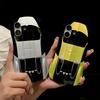 3D Car Shape Cool Glossy Phone Case For iPhone 16 Pro Max 15 Pro 14 13 12 11 Slim Hard PC Hybrid Silicone Soft Edge Shockproof Bracket Back Cover