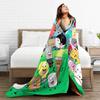 BFDI Inanimate Insanity Coperta Calda Morbida Confortevole Plaid Peluche per Arredamento Casa Picnic Flanella Copriletto Copri Letto