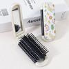 1 Piece of Compact Air Cushion Comb with Multiple Fruit Patterns and Mirror - Foldable and Portable Design