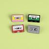Magnetic Tape Radio Set Metal Enamel Pins Custom Myth Brooches Bag Clothes Lapel Pin Badge Animal Jewelry Gift For Kids Friends