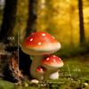 Artificial Mushroom Ornaments, Outdoor Garden Micro Landscape Decor for Potted Plants