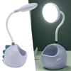 Small Desk Light with Pen Holder Comfortable Decorative Practical No Noise LED USB Small Table Lamp