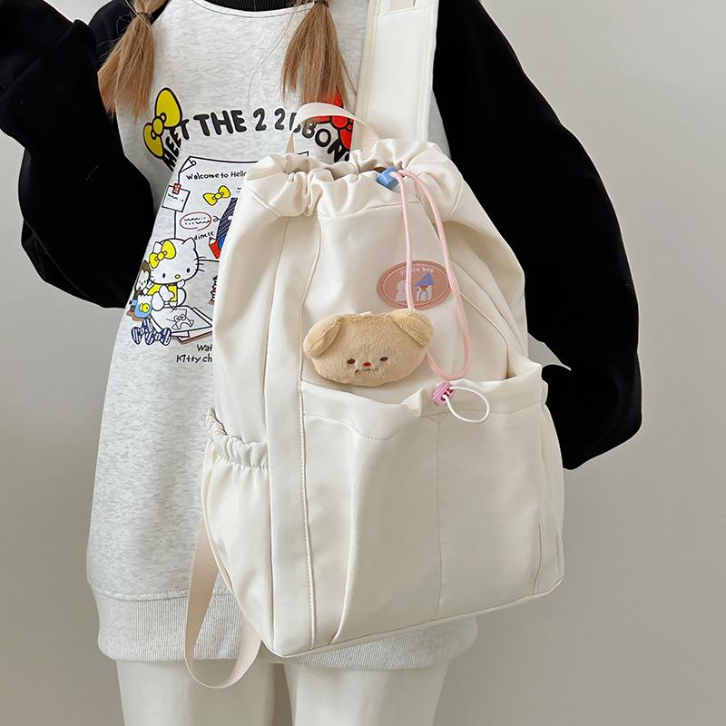 New shoulder bag large capacity casual backpack light sports high sense backpack cross-border schoolbag women's tide
