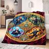 Jujutsu Kaisen Superb Cartoon Flannel Blanket, Printed Artistic Throw for Couch, Soft Home Decor, Picnic Travel Blanket_LIAN