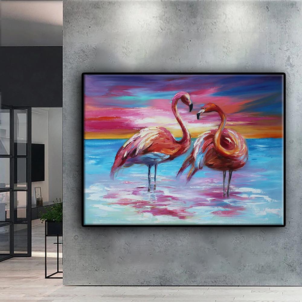 Full 5D Diy Diamond Painting Animal Flamingo 5D Diamond Painting