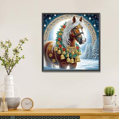 Yousheng Rhinestone Painting Kit Irregular Shape Waterproof Canvas DIY Rhinestone Art Kit Therapeutic Painting Activity for Adults Home Decor 30x30cm