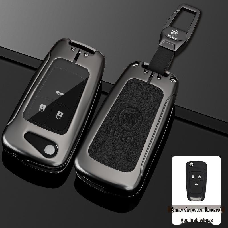 23 Buick Key Case for Regal, LaCrosse, GL8, Envision, and Enclave - Full Cover Key Bag with Buckle