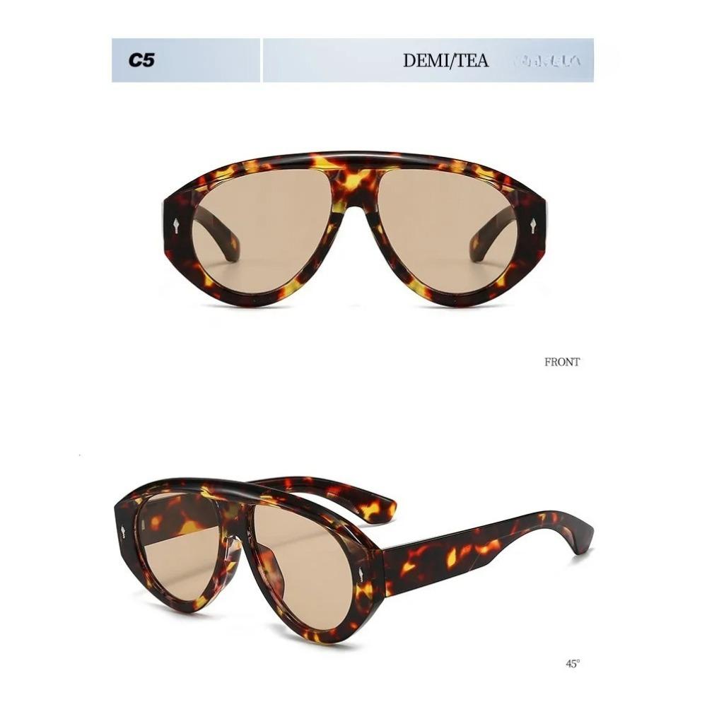 New Oversized Sunglasses Stylish Street-Style Shades Outdoor Travel UV-Protective Eyewear UV400 Unisex Classic Driving Glasses