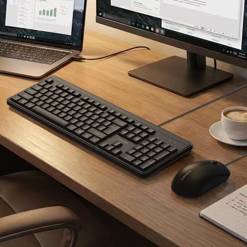 Lenovo KM210 Wired Keyboard and Mouse Combo